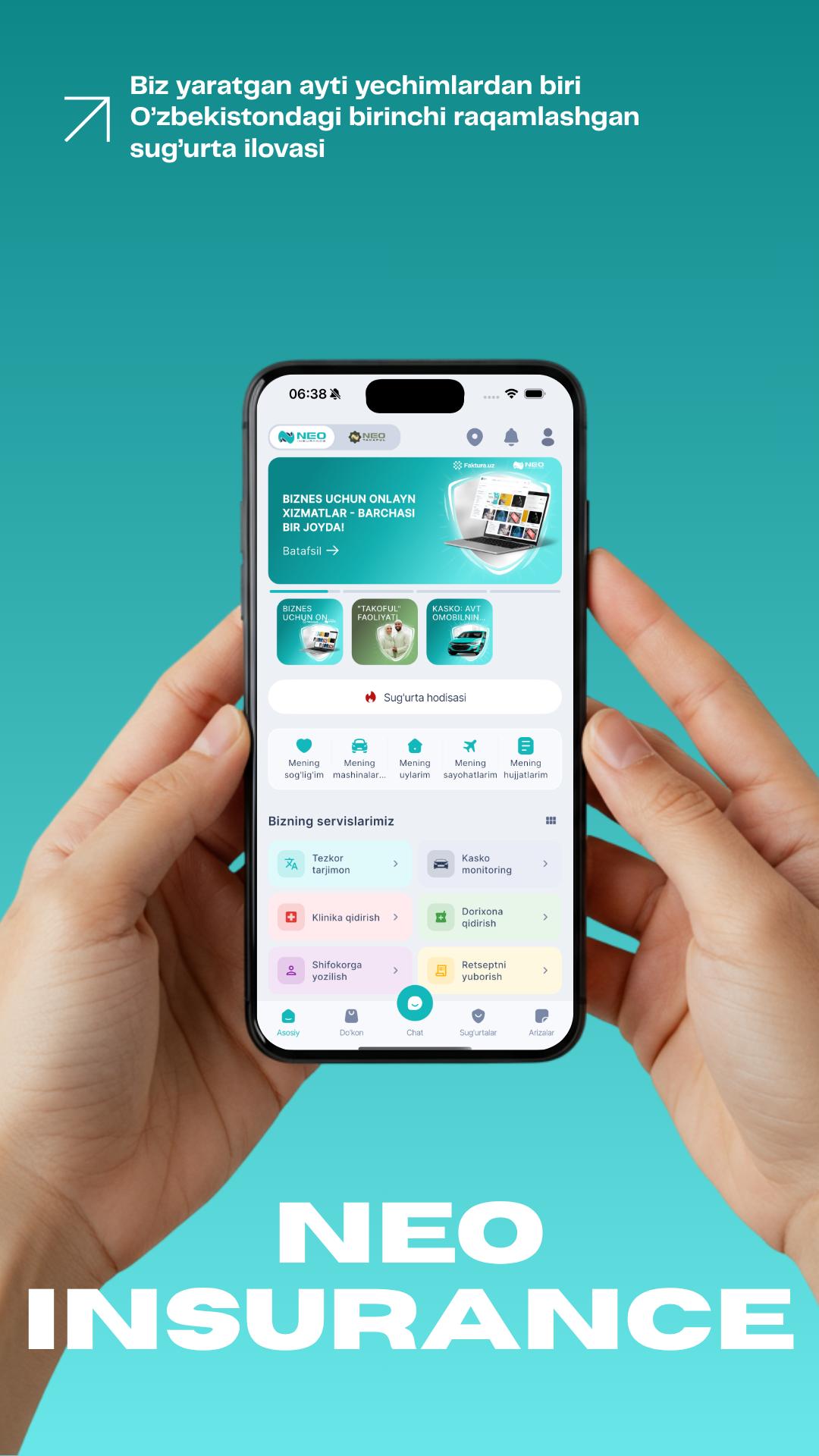 NEO Insurance ilovasi